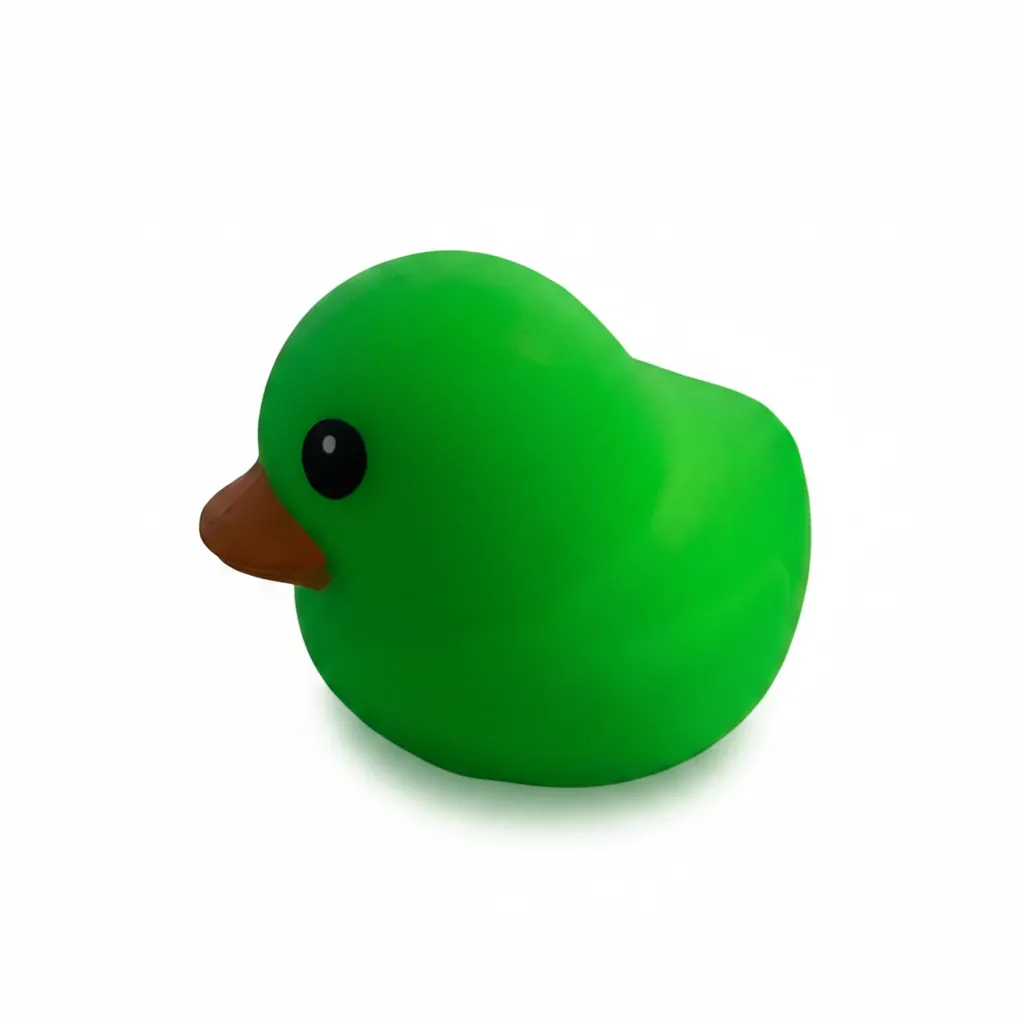 Laffy Quacks Pato Squishy Verde — Juguete Antiestrés Divertido 2
