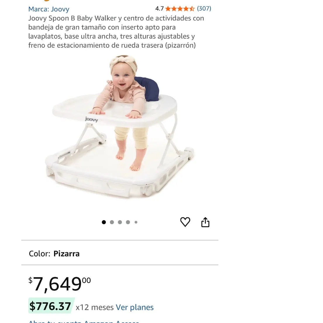 Andador y Centro de Entretenimiento Joovy Spoon B (Nuevo en Caja) 2