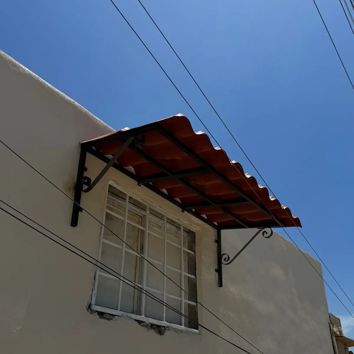 Techo para Ventana con Estructura de Herrería 2