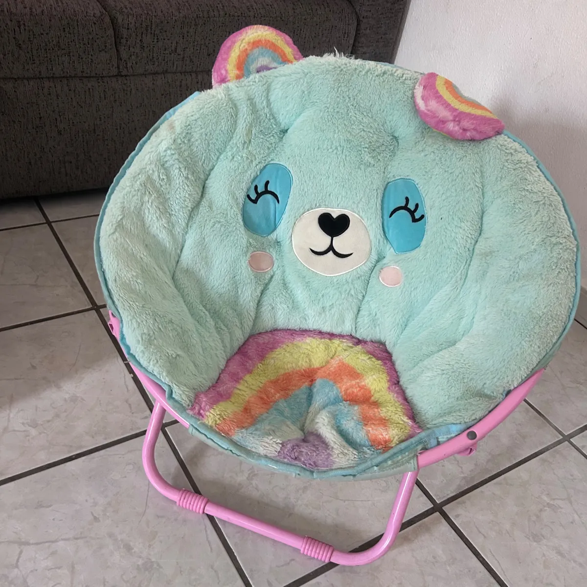 Sillón Plegable Infantil de Oso Arcoíris 1