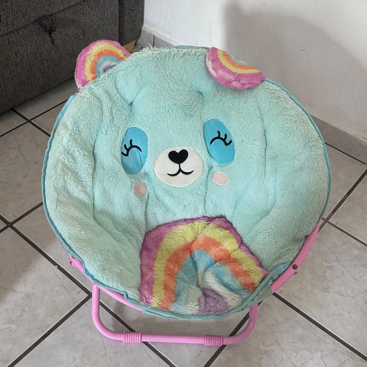 Sillón Plegable Infantil de Oso Arcoíris 2