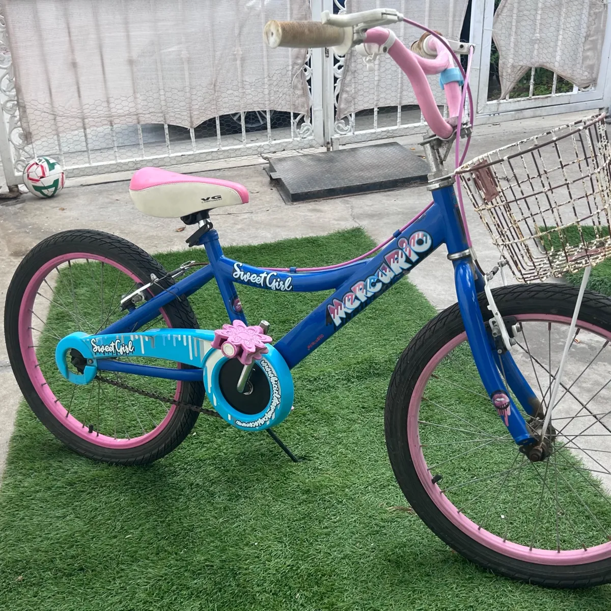 Bicicleta Infantil Mercurio Sweet Girl Rodada 20 con Canasta 1