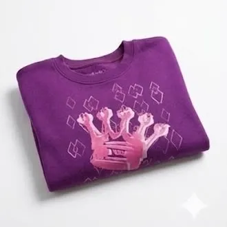 ¡Suéter morado súper cool para niño o niña! 👑 1