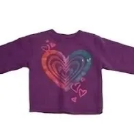¡Súper blusa morada para niña con diseño de corazones! 💕 2