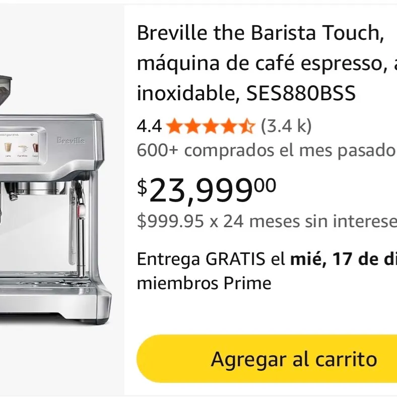 Breville Barista Touch Stainless Steel Espresso Maker BES880BSS1BUS1 2