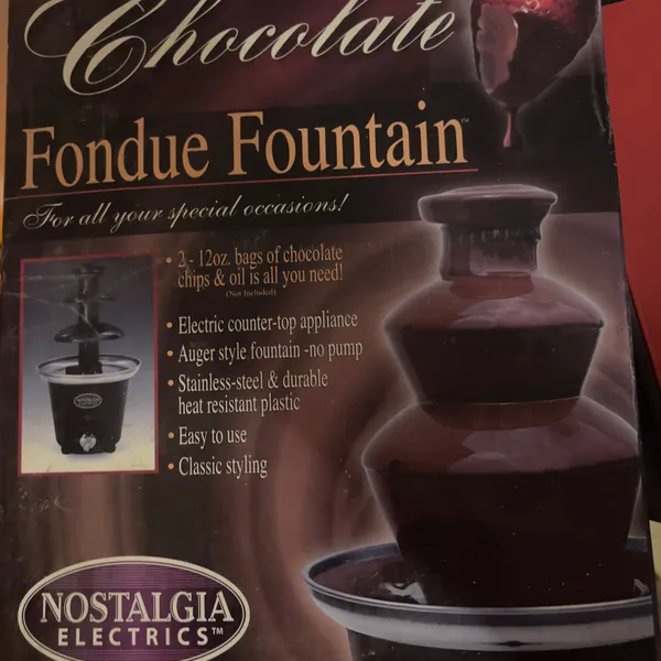 Nostalgia Electrics Fuente de Fondue de Chocolate Eléctrica