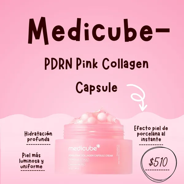 Medicube PDRN Pink Collagen Capsule Cream 55g - Piel de Porcelana